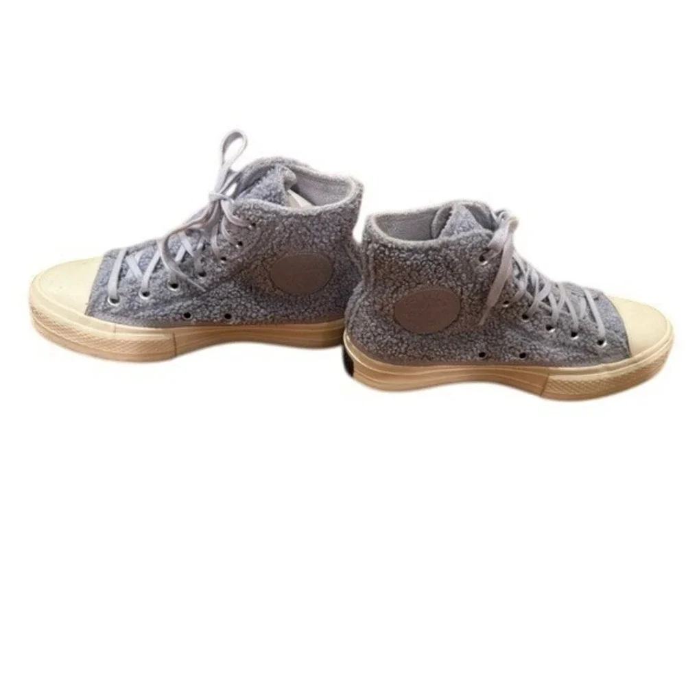 Converse Chuck Taylor All Star Move Sherpa Fleece Platform Blue 572240C Womens 7